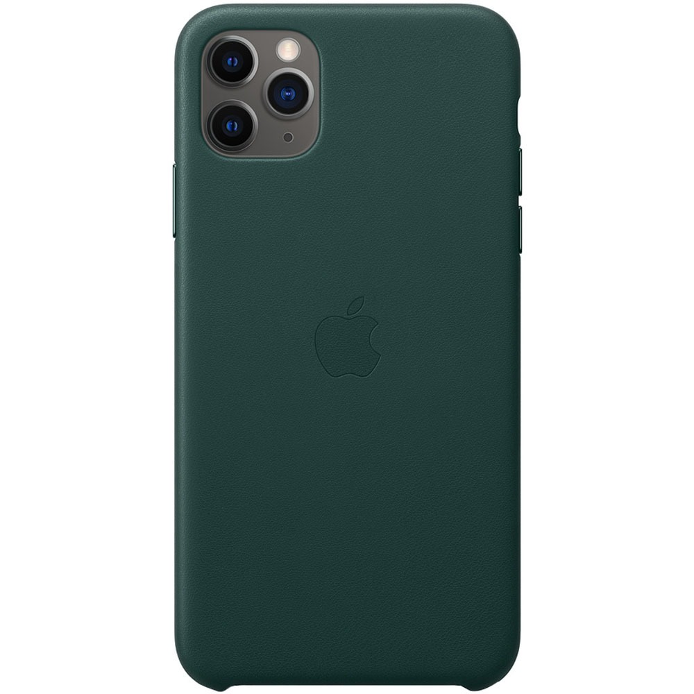 Купить Чехол Apple iPhone 11 Pro Leather Case, темно-зеленый в Москве