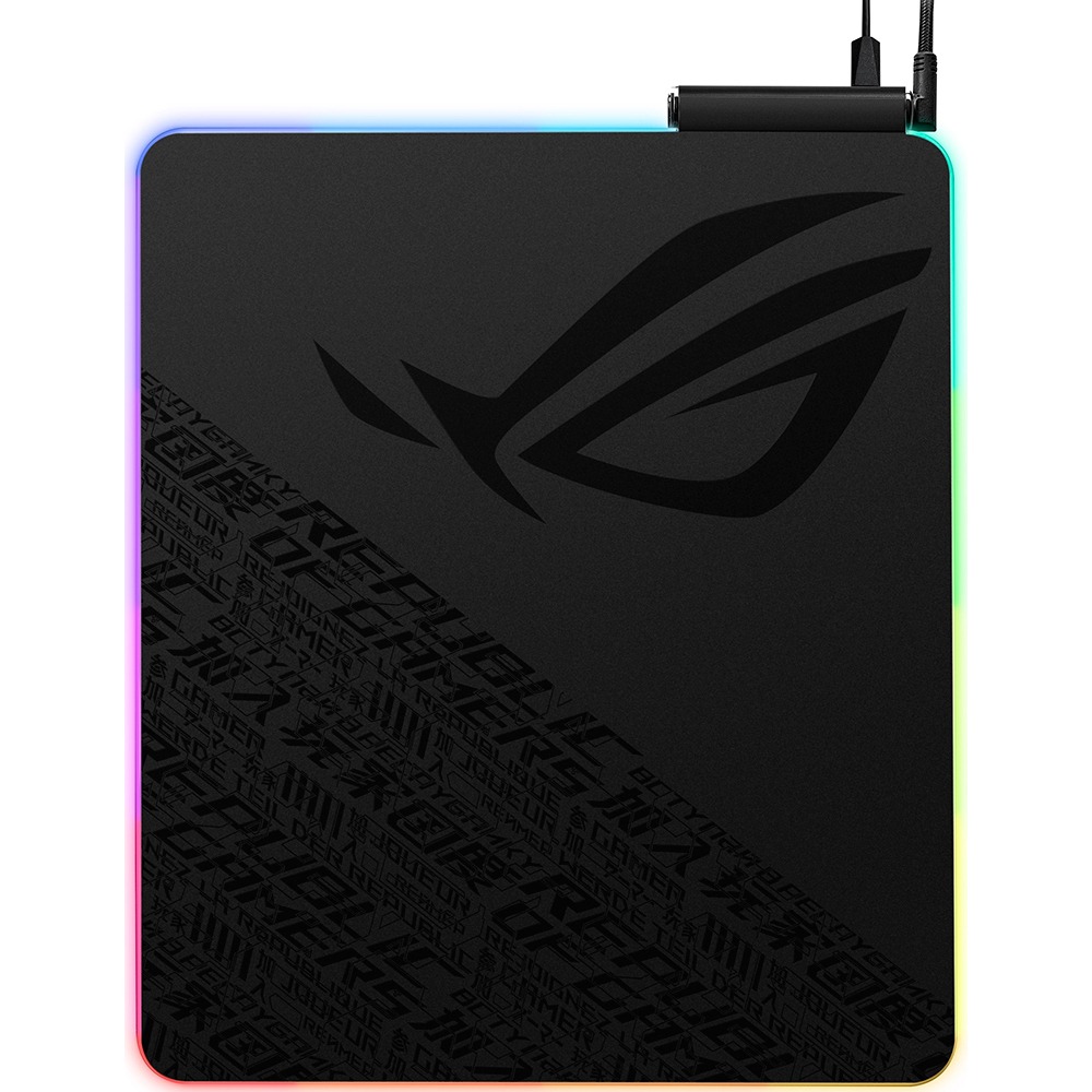 Коврик для мыши ASUS ROG Balteus Qi черный 90MP0120-B0UA00 - фото 2 Коврик для мыши ASUS ROG Balteus Qi черный 90MP0120-B0UA00 - фото 2