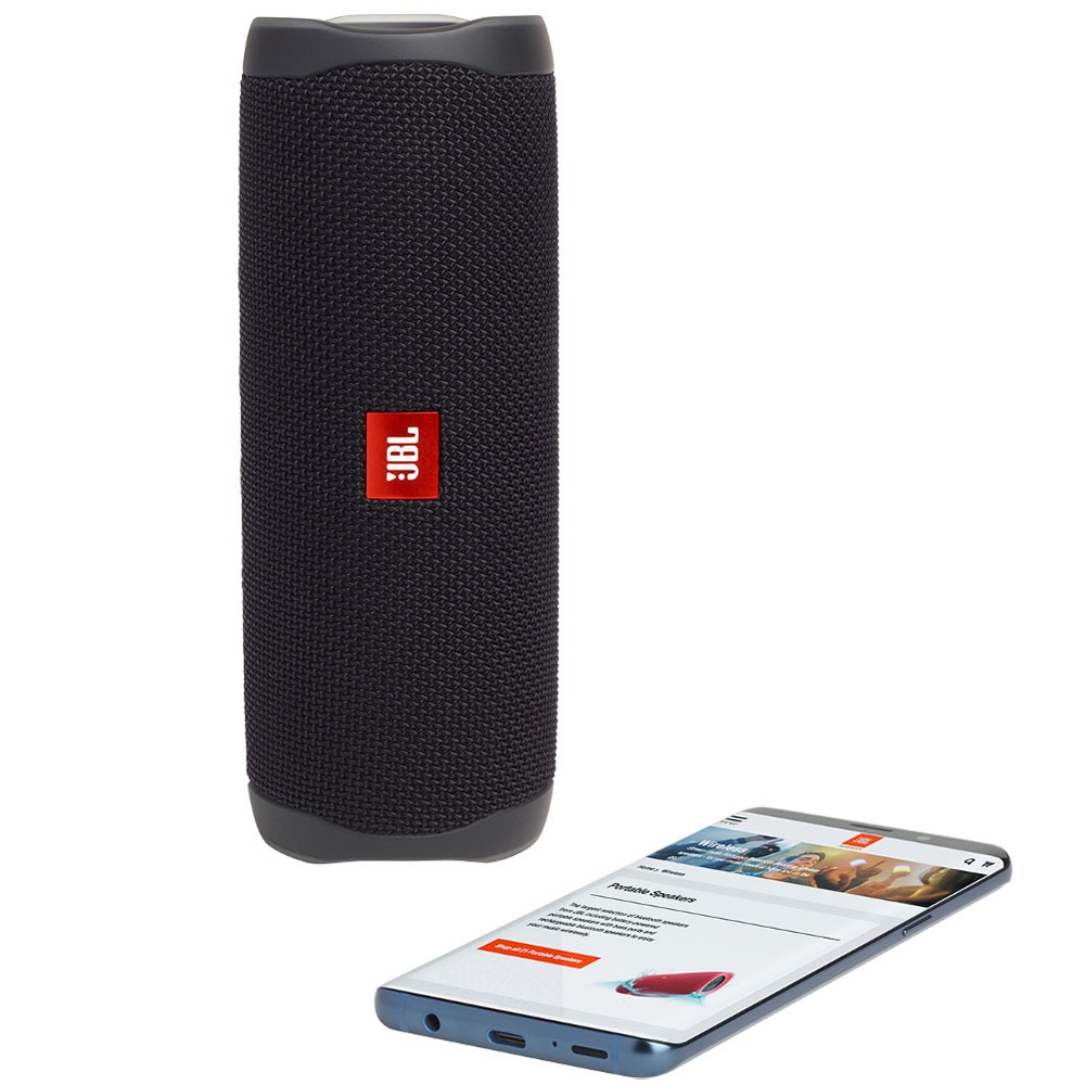 Портативная акустика JBL Flip 5 Black - фото 5 Портативная акустика JBL Flip 5 Black - фото 5