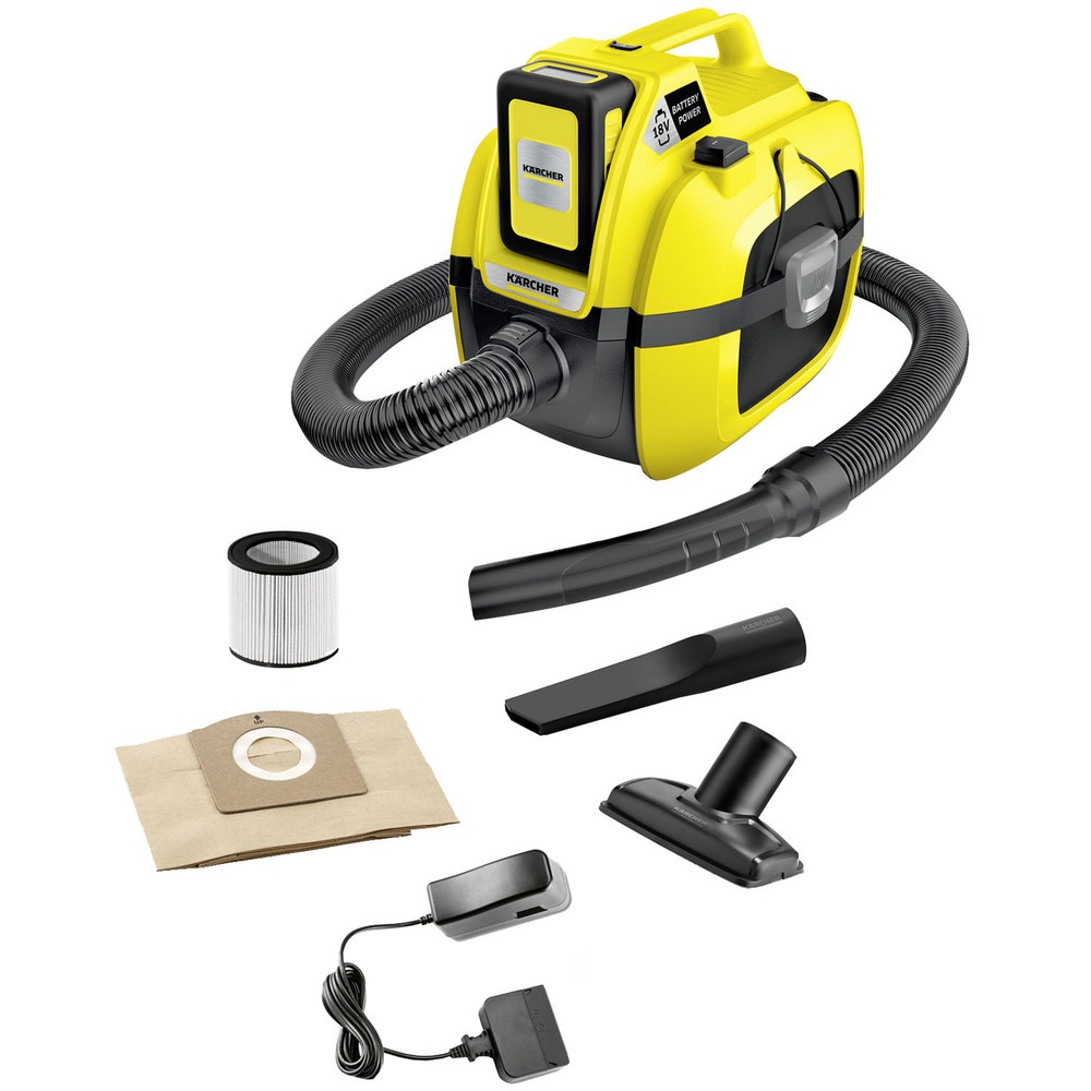 Пылесос Karcher WD1 Compact Battery Set (1.198-301.0) - фото 2 Пылесос Karcher WD1 Compact Battery Set (1.198-301.0) - фото 2