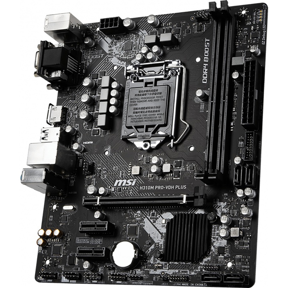 Материнская плата MSI H310 S1151 MATX H310M PRO-VDH PLUS - фото 3 Материнская плата MSI H310 S1151 MATX H310M PRO-VDH PLUS - фото 3