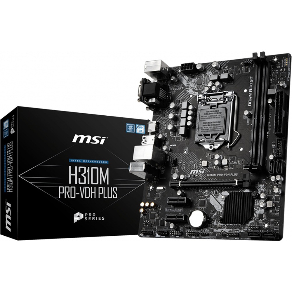 Материнская плата MSI H310 S1151 MATX H310M PRO-VDH PLUS - фото 5 Материнская плата MSI H310 S1151 MATX H310M PRO-VDH PLUS - фото 5