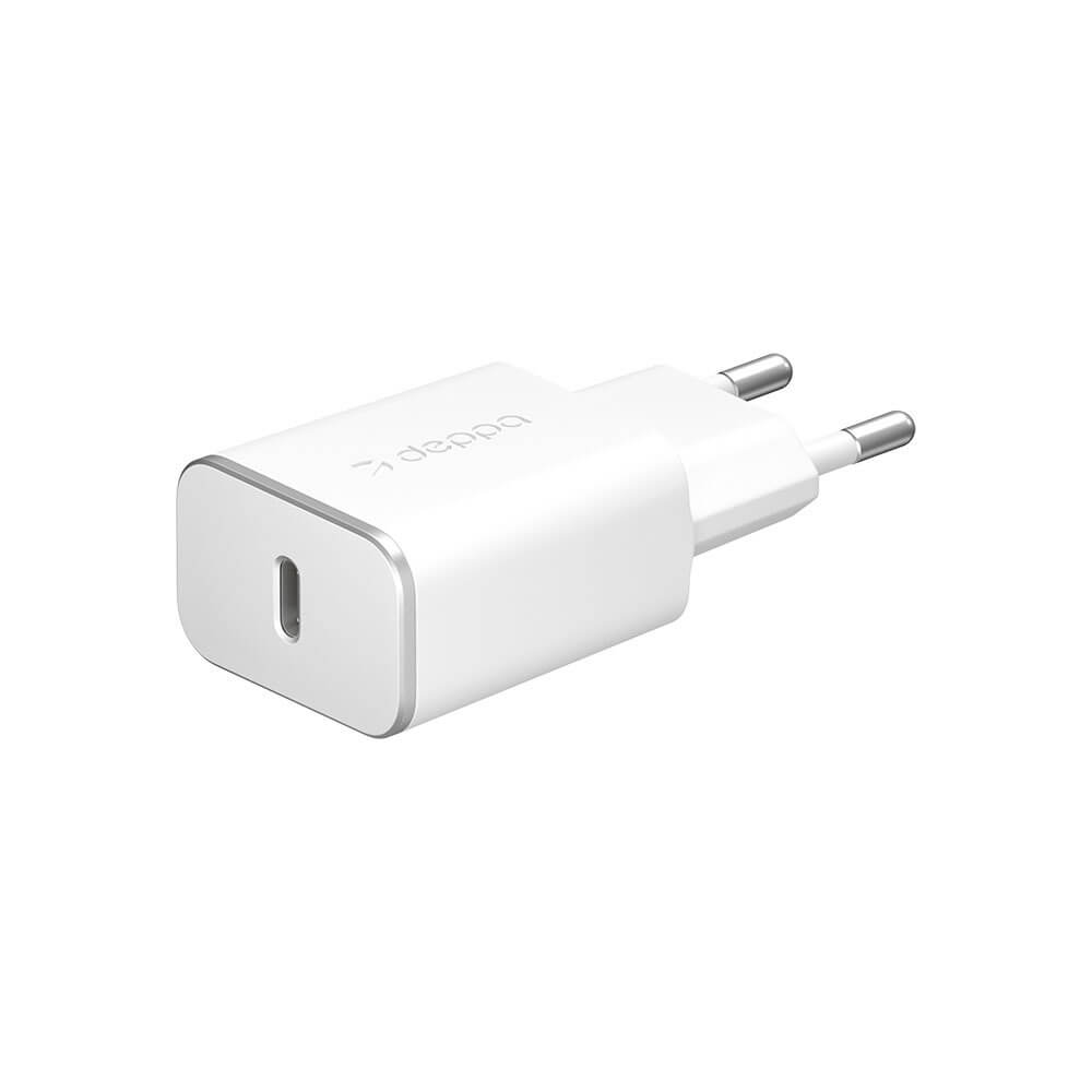 Купить Зарядное устройство Deppa 11391 (USB Type-C), белый в Москве