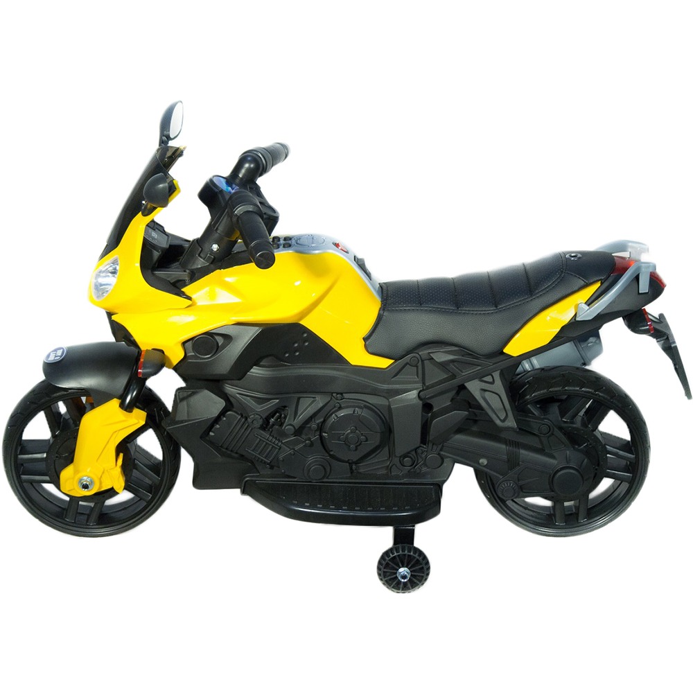 Детский электромотоцикл Toyland Minimoto JC917 желтый - фото 3 Детский электромотоцикл Toyland Minimoto JC917 желтый - фото 3