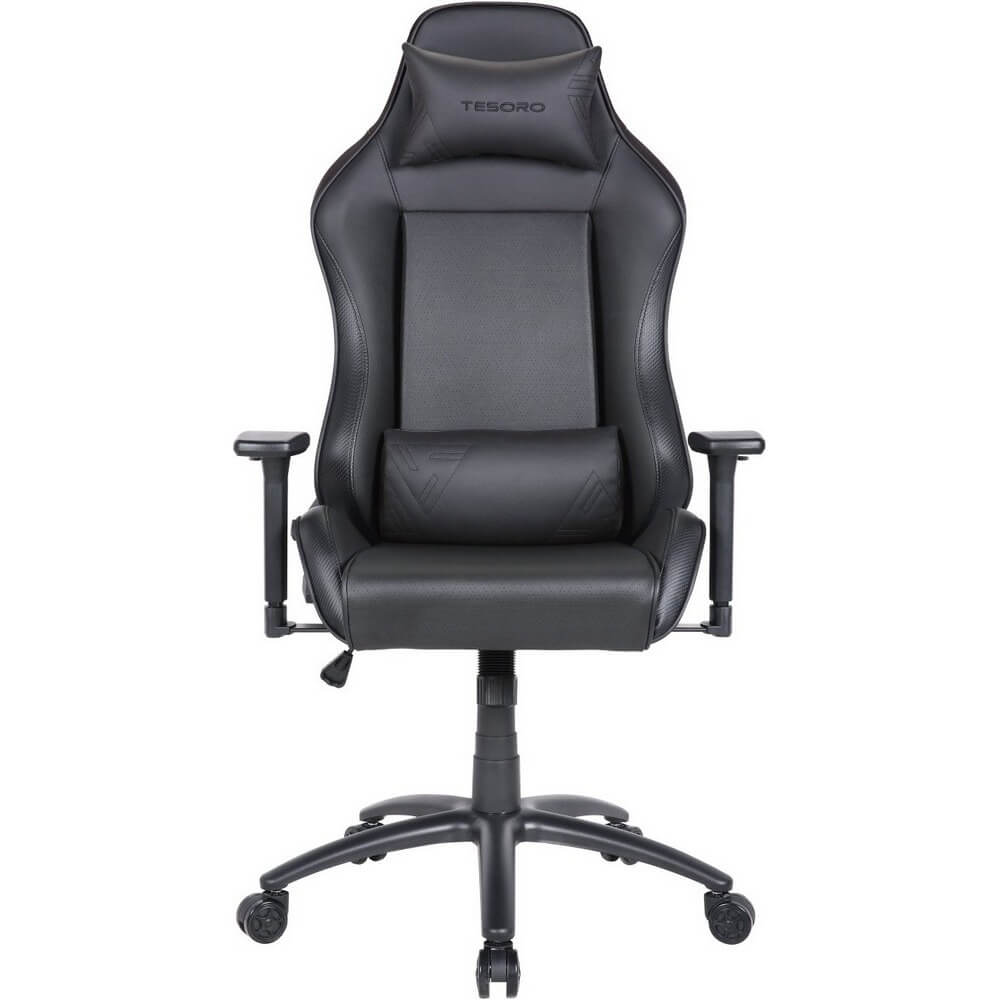 Изображение товара Компьютерное кресло Tesoro Alphaeon S1 черный с регулировками и поясничной поддержкой