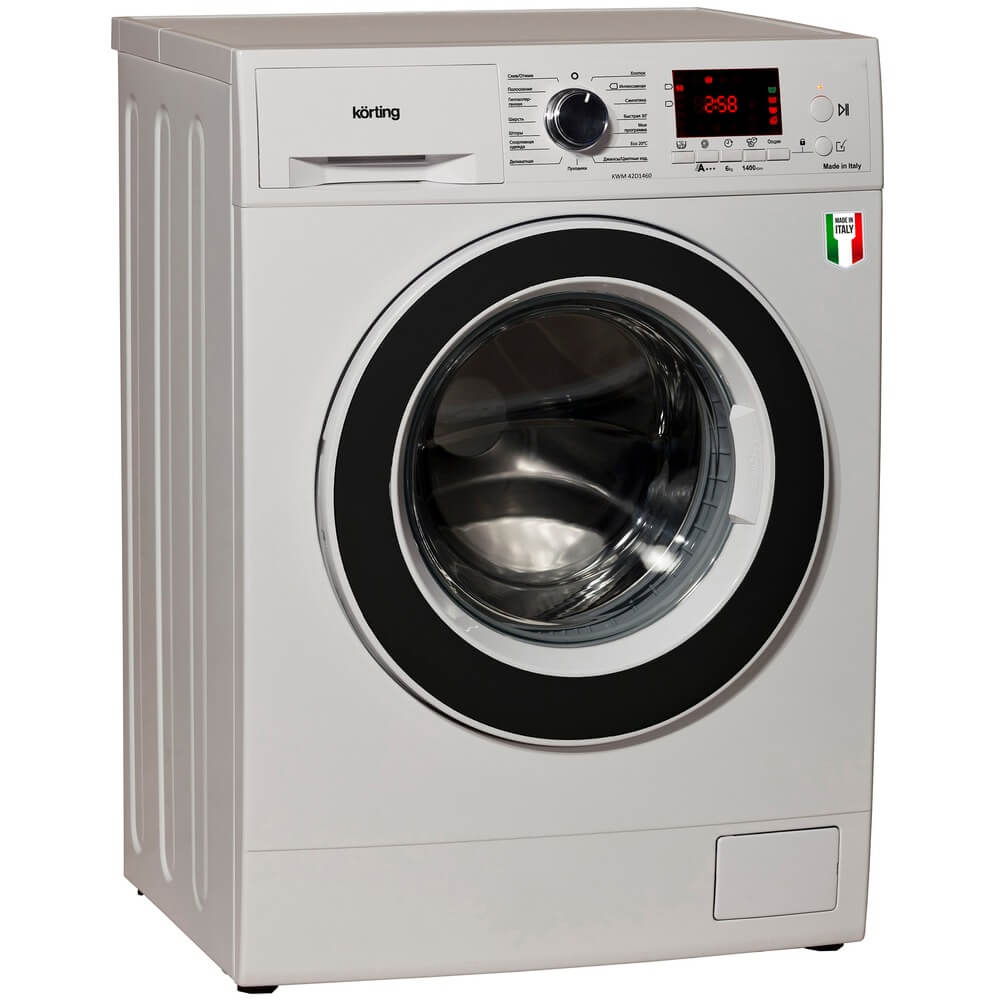 Изображение товара Стиральная машина Korting KWM 42D1460 узкая отдельно стоящая 6 кг