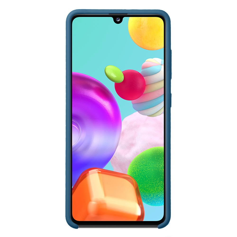Чехол для смартфона Deppa Liquid Silicone для Samsung Galaxy A41 (2020) синий