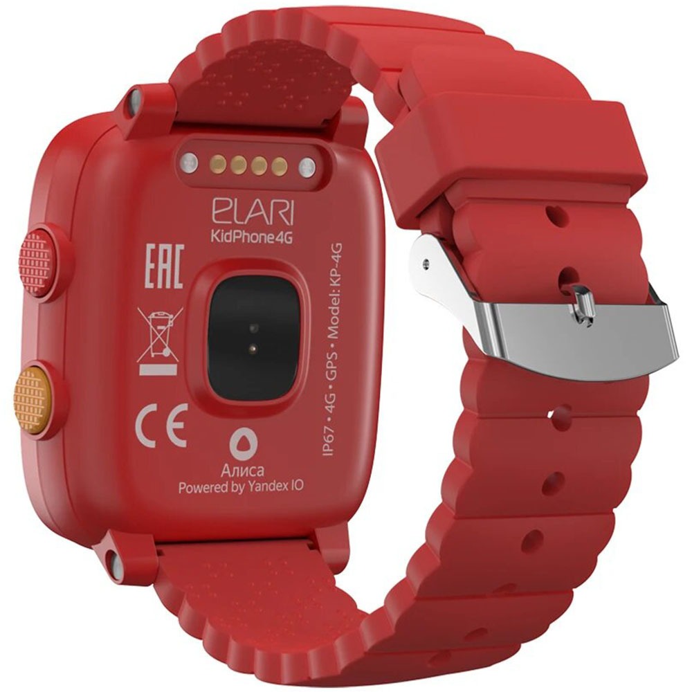 Купить Детские смарт-часы Elari KidPhone 4G с Алисой, Red в Москве