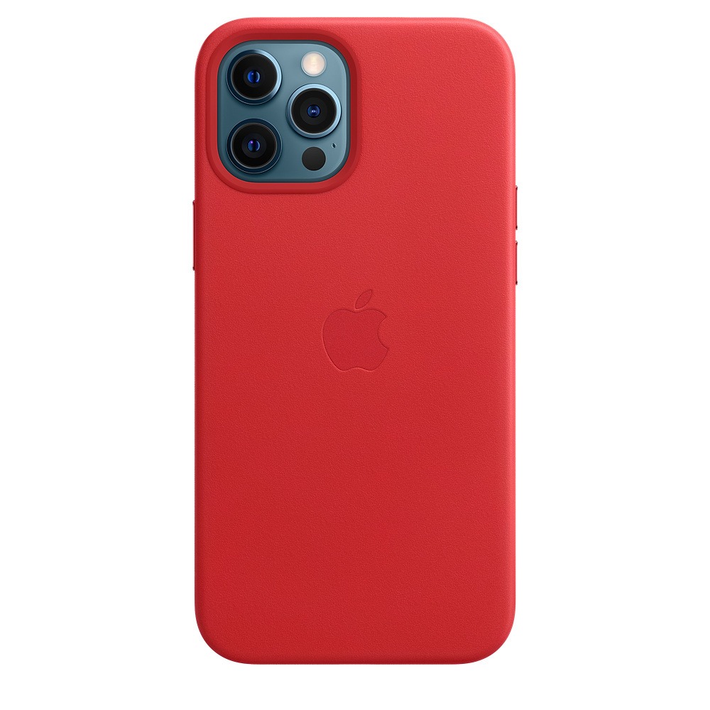 Купить Чехол Apple iPhone 12 Pro Max кожаный MagSafe (PRODUCT)RED в Туле