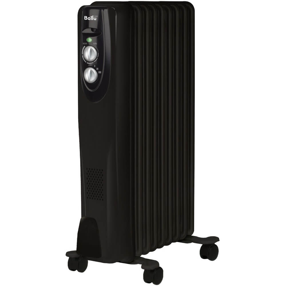 Изображение товара Обогреватель Ballu BOH/CL-09BRN Classic Black масляный радиатор 2000 Вт