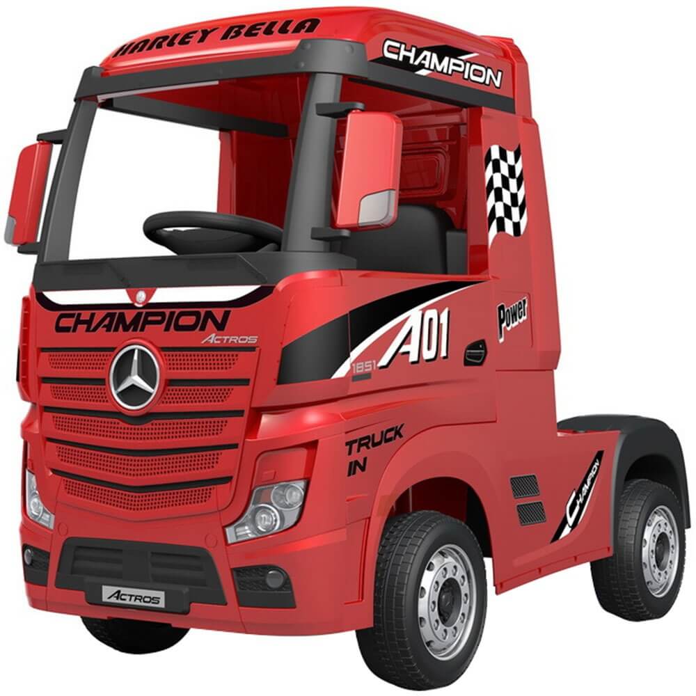 Отзывы на Детский электромобиль Toyland Mercedes-Benz Truck HL358 красный |  Москва