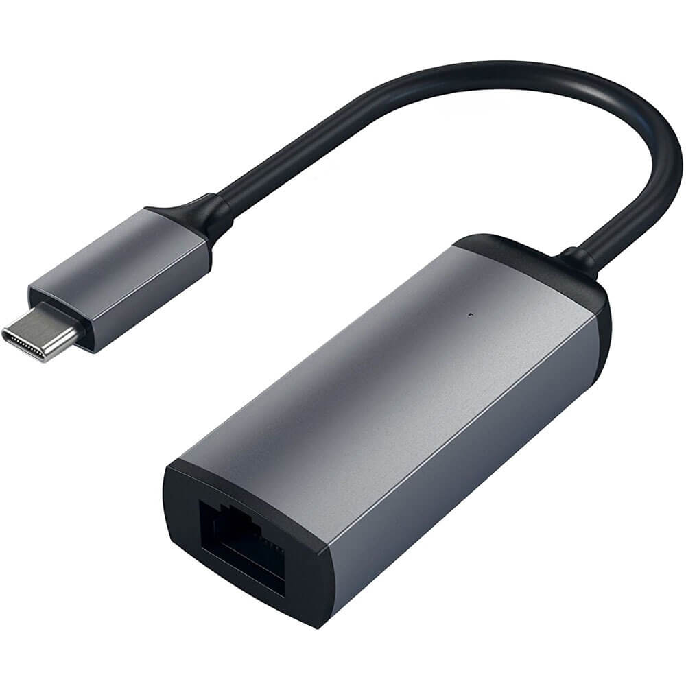 Переходник Satechi ST-TCENM USB Type-C - Ethernet 0.1 м, серый космос