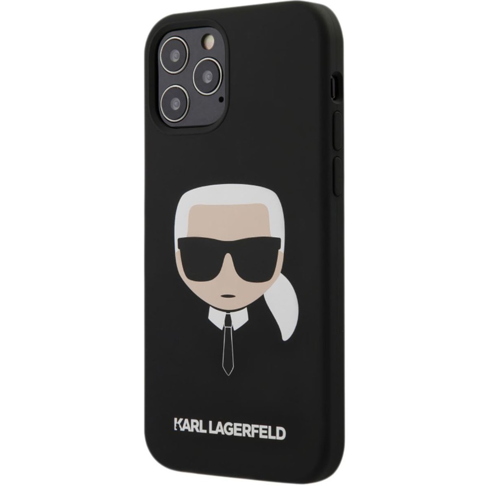 Отзывы на Чехол Karl Lagerfeld head Liquid Silicone для iPhone 12/12 Pro,  чёрный | Москва