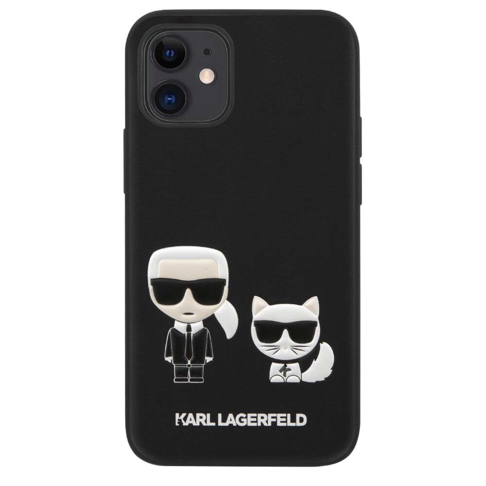 Чехол Karl Lagerfeld Bodies PU для iPhone 12 Mini, чёрный