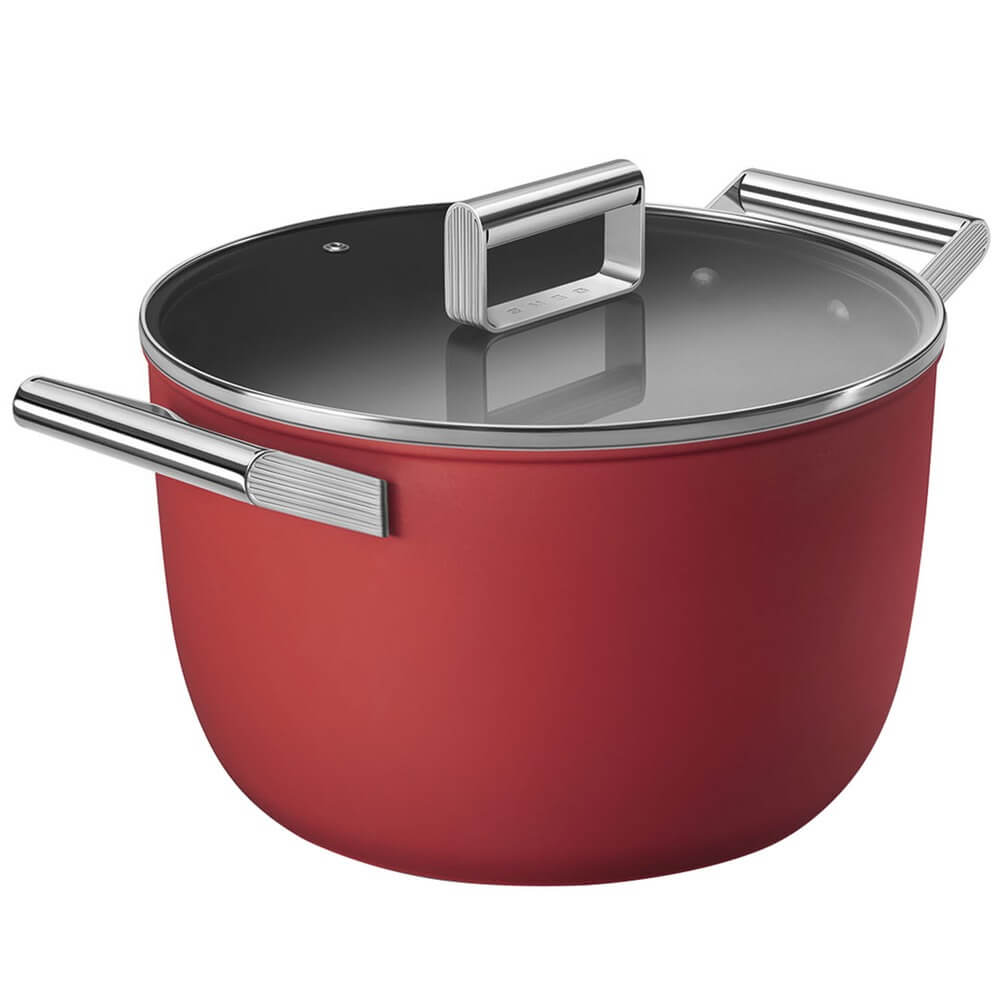 Изображение товара Кастрюля Smeg CKFC2611RDM 26 см 7.7 л алюминий стекло крышка