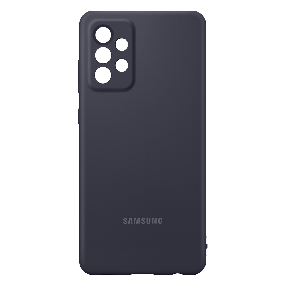 Чехол для смартфона Samsung Silicone Cover для Galaxy A72, чёрный