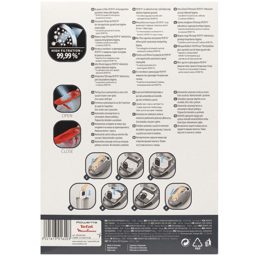 Мешки Пылесборники Tefal Zr200540 Купить В Тольятти