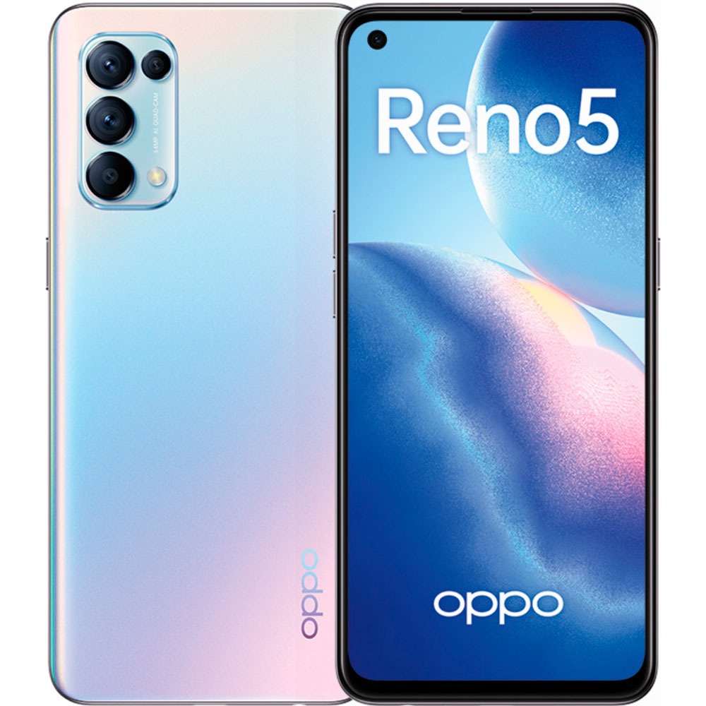 Купить Смартфон Oppo Reno5 128 ГБ серебристый в Вологде