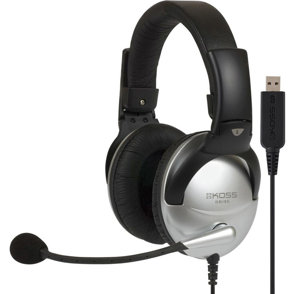Изображение товара Компьютерная гарнитура KOSS SB-45 USB с микрофоном
