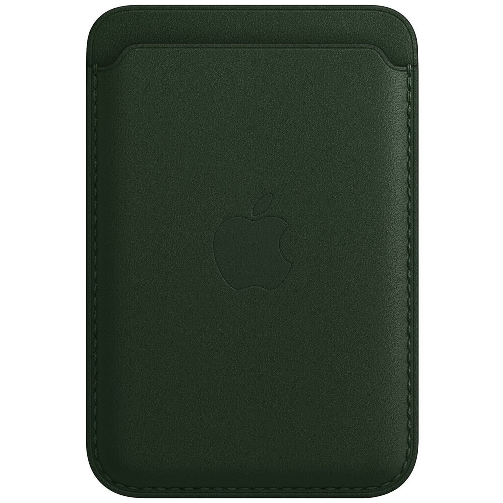 Чехол Apple iPhone кожаный бумажник MagSafe Find My, зелёная секвойя –  купить в Воронеже | Технопарк