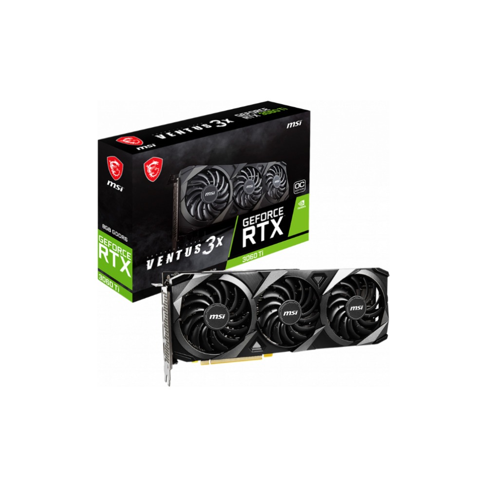 Купить Видеокарта MSI nVidia GeForce RTX 3060TI 8Gb VENTUS 3X OC в Москве