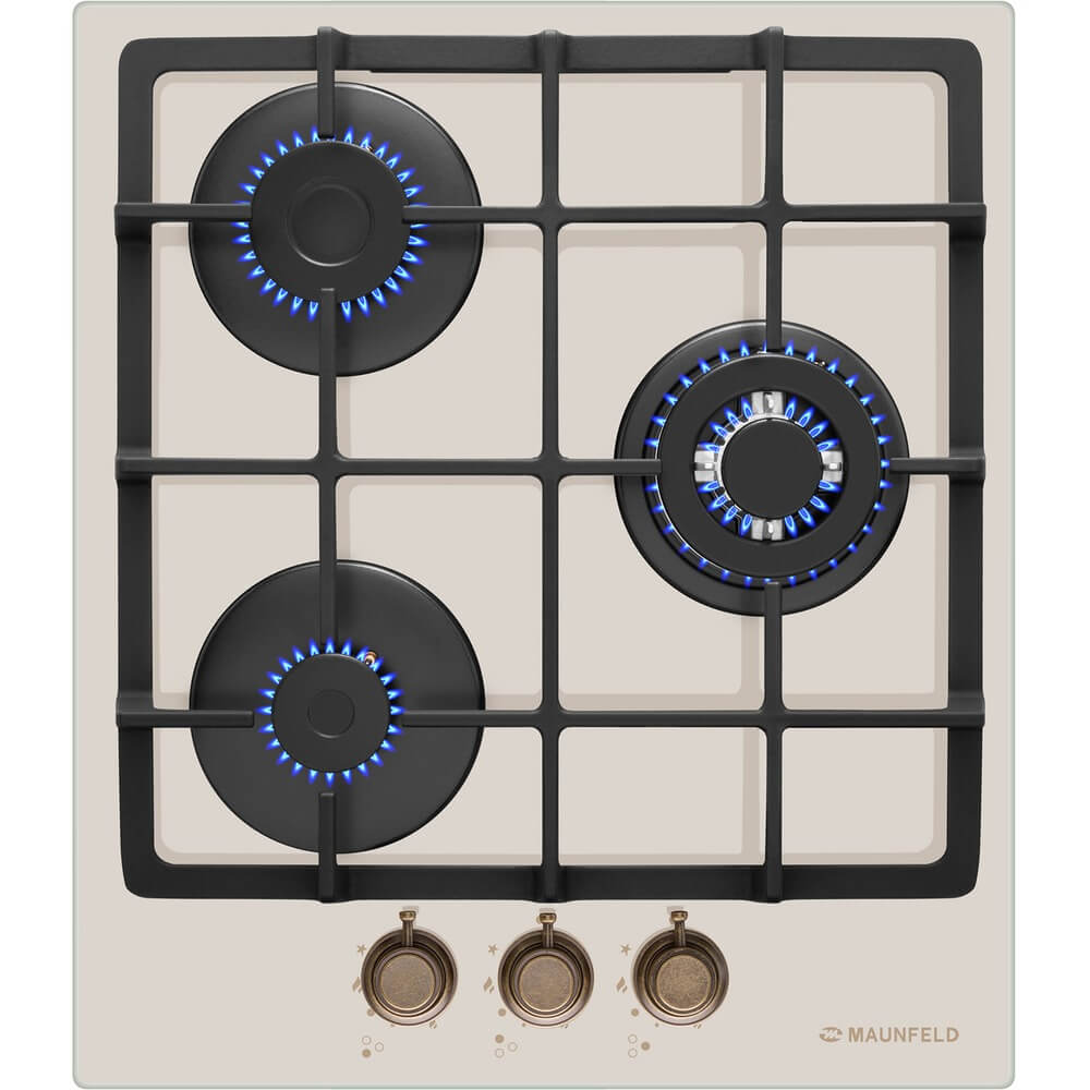 Изображение товара Газовая варочная поверхность Maunfeld lEGHG.43.33CBG.R/G из закаленного стекла