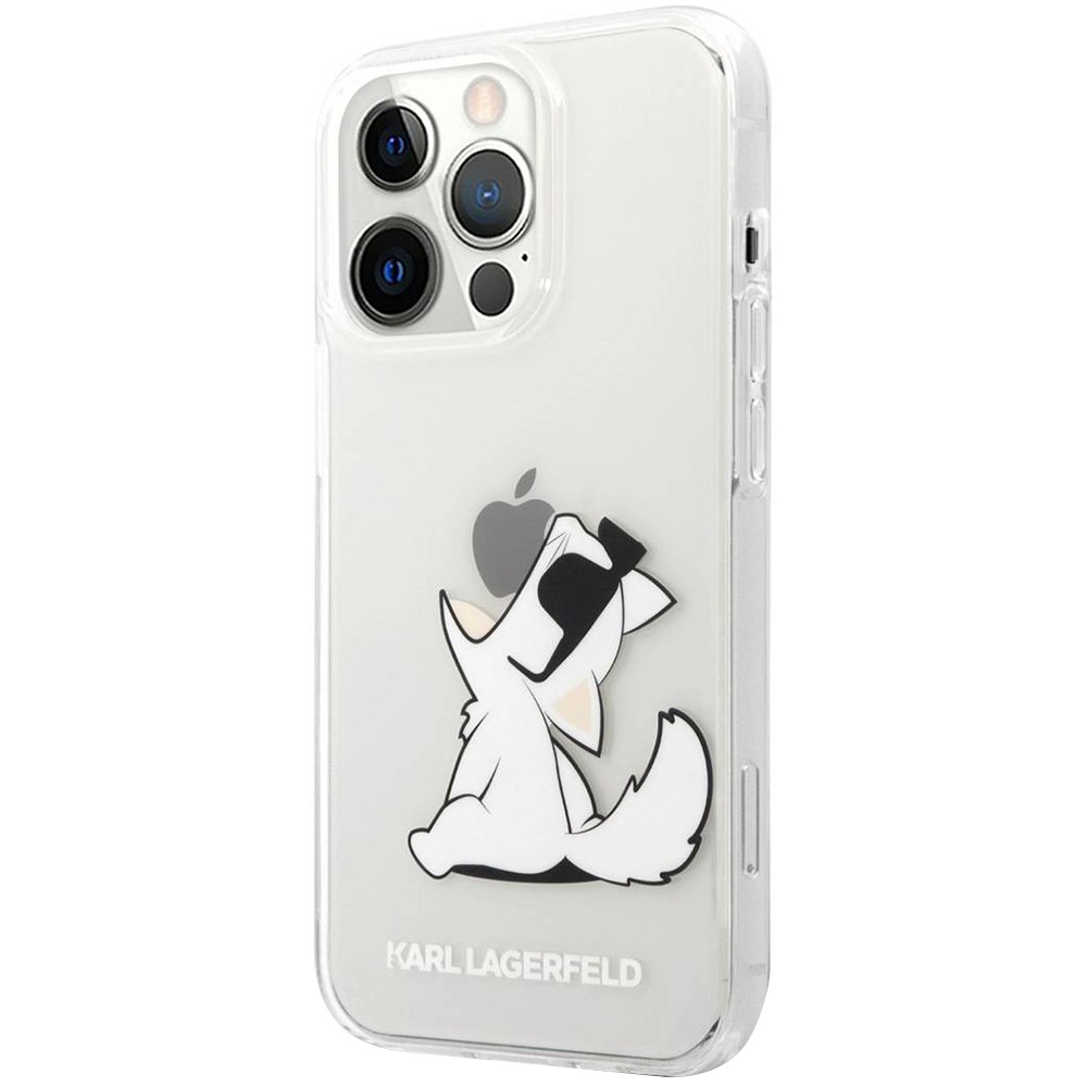 Чехол Karl Lagerfeld Choupette Fun для iPhone 13 Pro, прозрачный