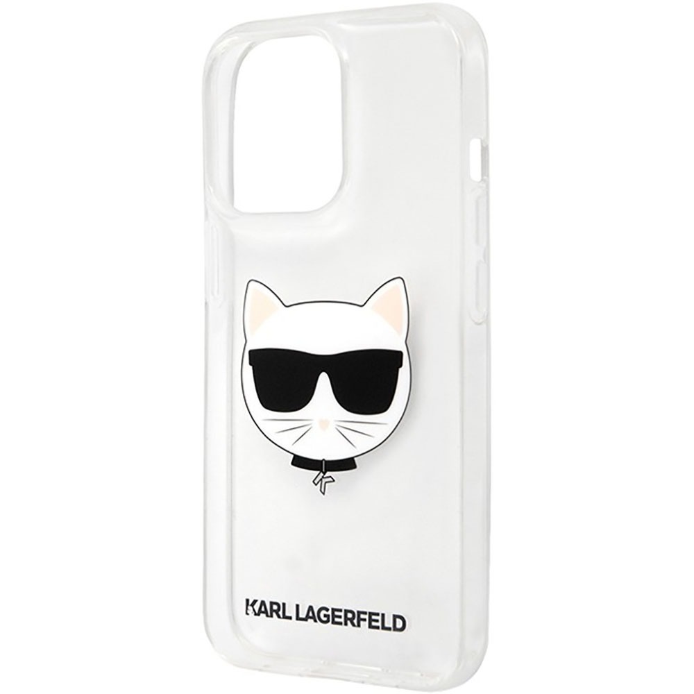 Купить Чехол Karl Lagerfeld Choupette для iPhone 13 Pro, прозрачный в Туле