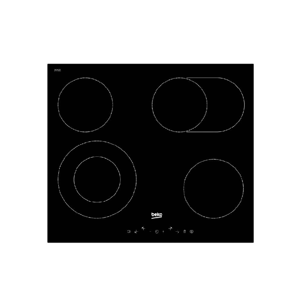 Изображение товара Варочная поверхность Beko HIC64403T электроплита со стеклокерамикой и сенсорным управлением