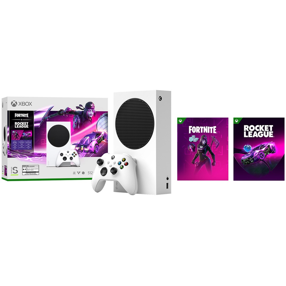 Игровая приставка Microsoft Xbox Series S 512GB + Fortnite + Rocket League  + Xbox Game Pass Ultimate на 3 месяца