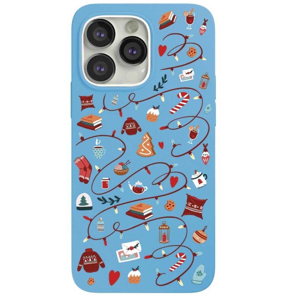 Чехол для смартфона VLP Art Collection Winter для iPhone 13 Pro, голубой
