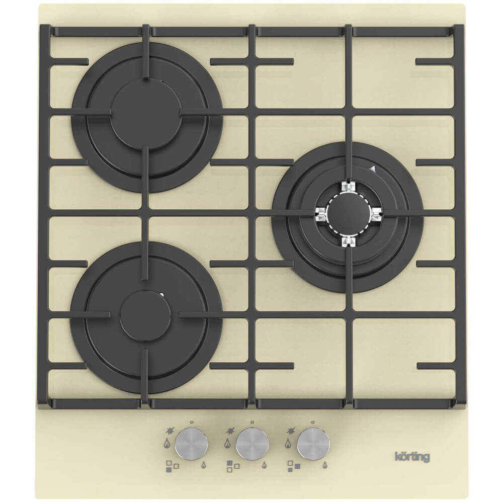 Изображение товара Газовая варочная поверхность Korting HGG 4825 CTB из закаленного стекла