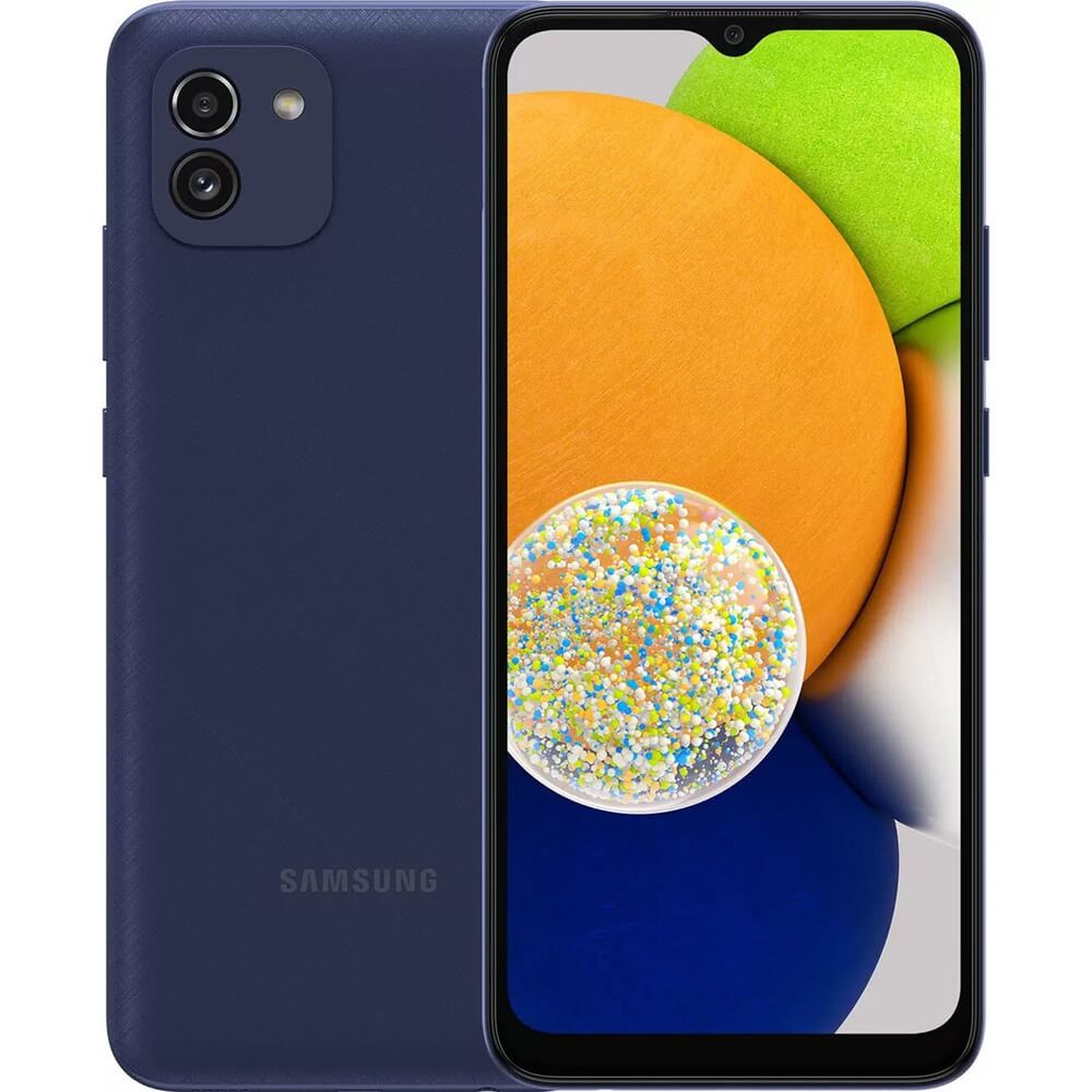 Смартфон Samsung Galaxy A03 64 ГБ синий