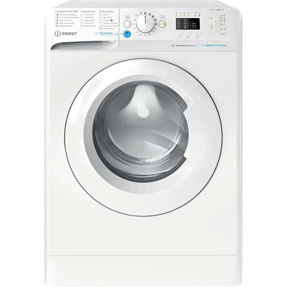 Технические Характеристики Стиральная машина Indesit BWSA 61051 WWV RU |  Новосибирск