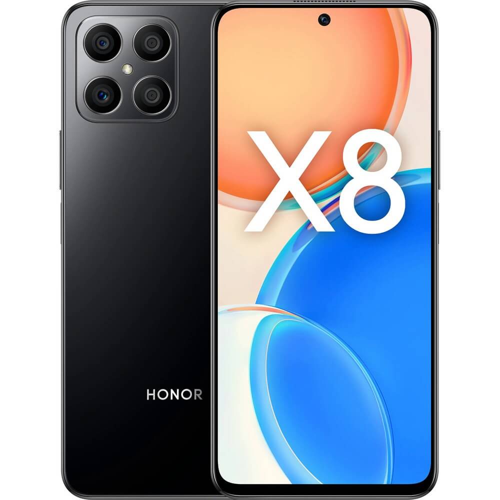 Смартфон Honor X8 128 ГБ полуночно-чёрный