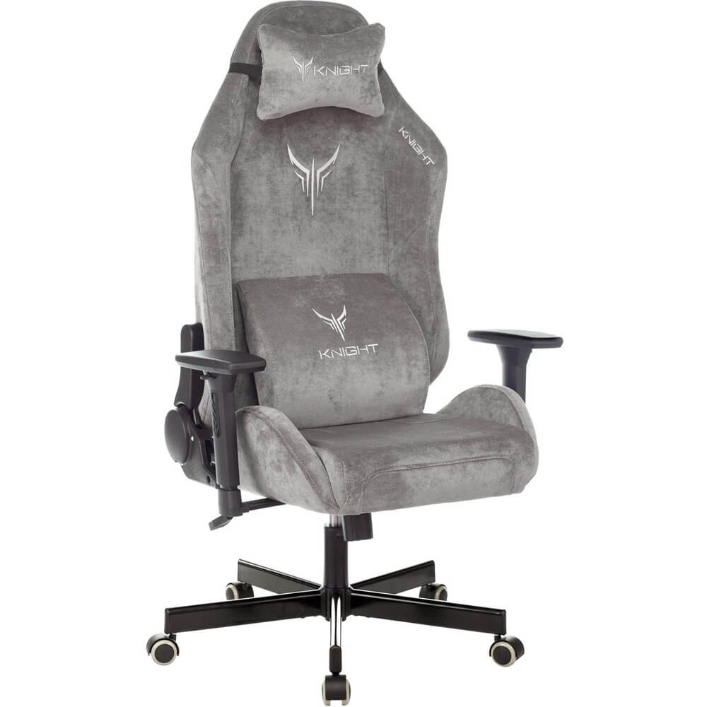 Изображение товара Knight N1 Grey Light 19 компьютерное игровое кресло ткань механизмы качания вращения