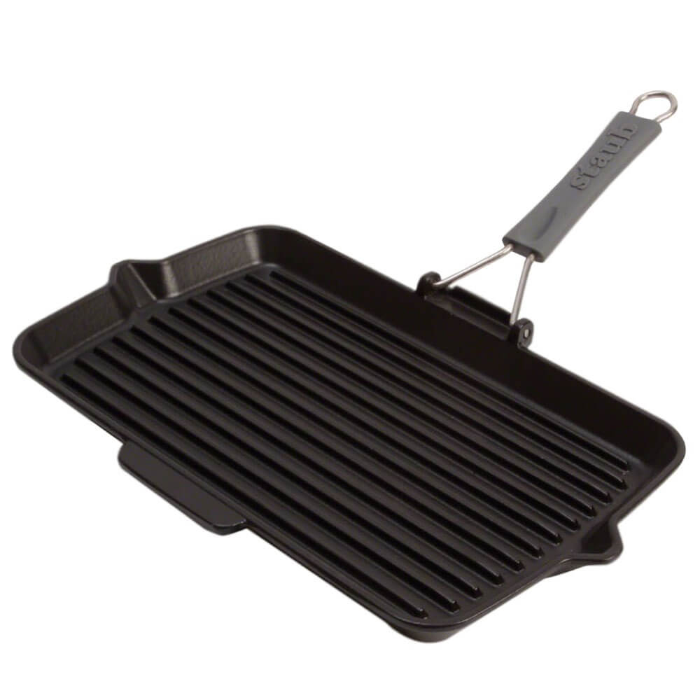 Изображение товара Сковорода Staub гриль из чугуна с эмалью 34x21 см для индукционных плит