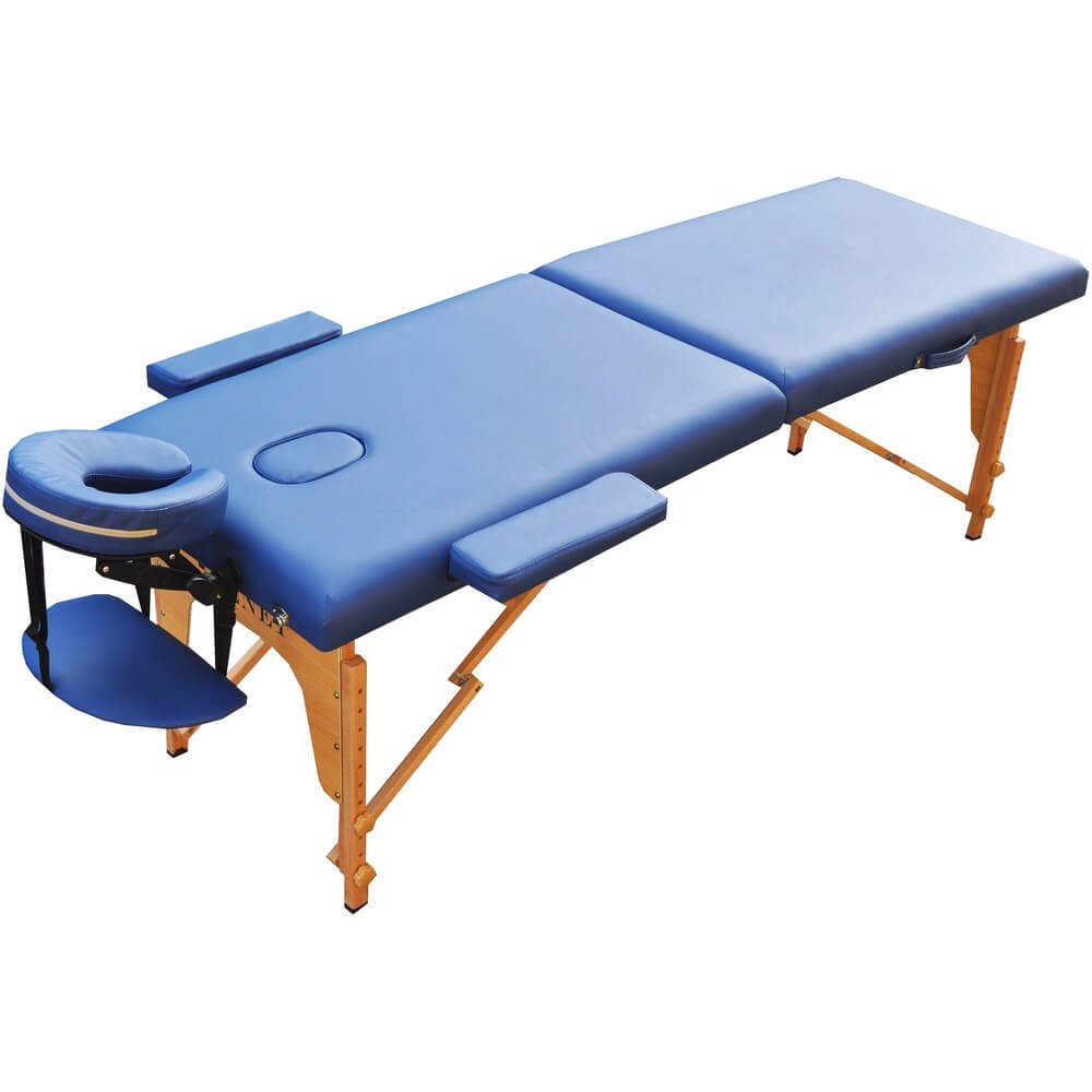 Изображение товара Массажный стол Zenet ZET-1042\/L Navy Blue складной с регулировкой высоты