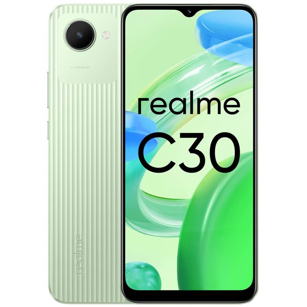 Купить Смартфон Realme C30 32 ГБ зелёный в Брянске