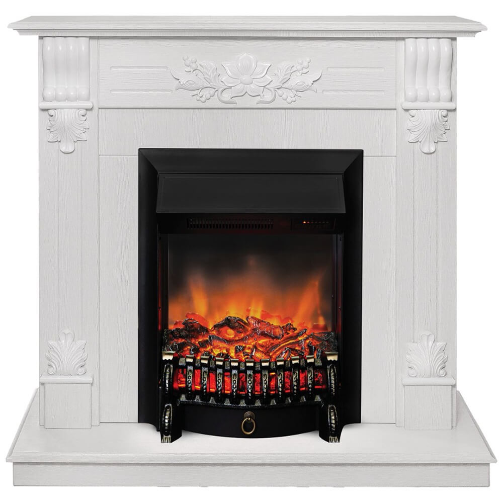 Изображение товара Электрокамин RealFlame Ottawa STD/EUG WT+ Fobos BL с мощностью 1600 Вт