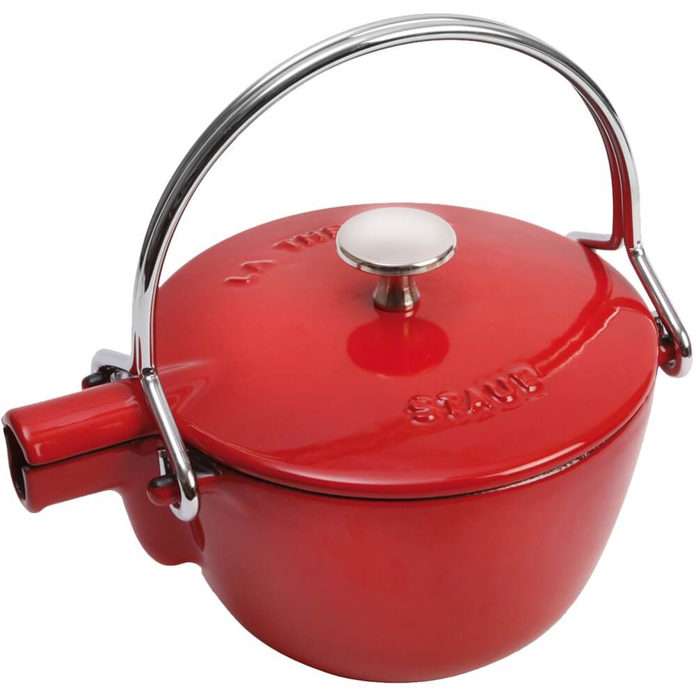 Изображение товара Чайник для плиты Staub 1650006 с ситечком и эмалированным покрытием 1.15 л