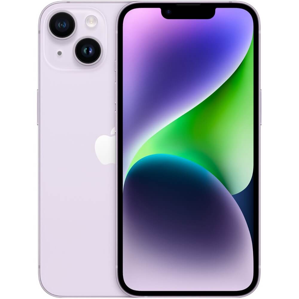 Купить Смартфон Apple iPhone 14 128 ГБ Dual SIM фиолетовый в Казани