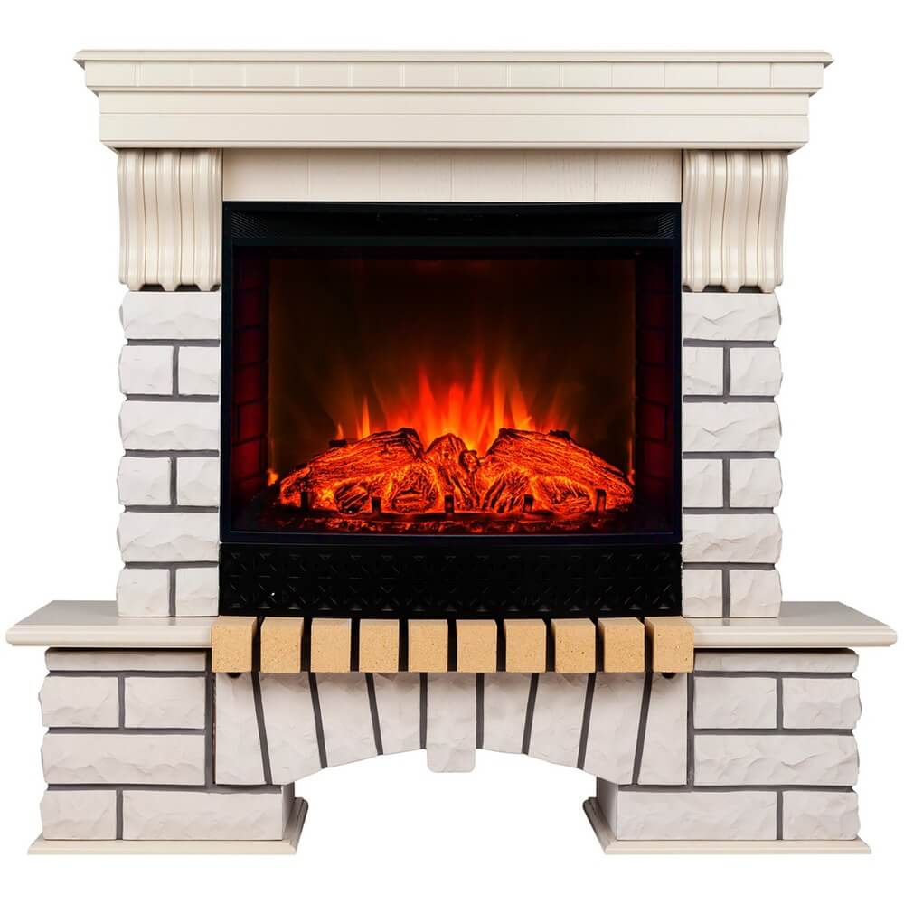 Изображение товара Электрокамин RealFlame Country FS25/25.5 WT + Evrica 25.5, стиль кантри, механическое управление