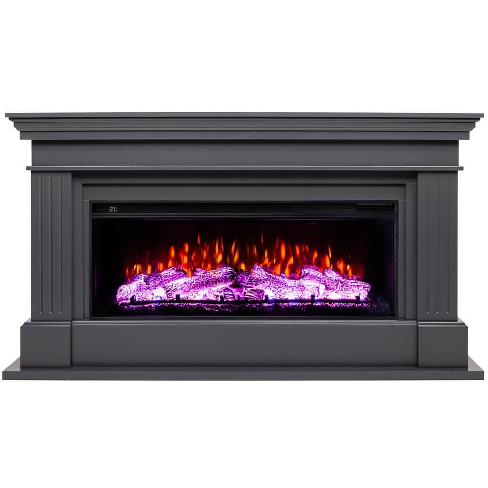 Изображение товара Электрокамин RealFlame Ontario 45 GR + Joker 45 напольный с мощностью 1600 Вт