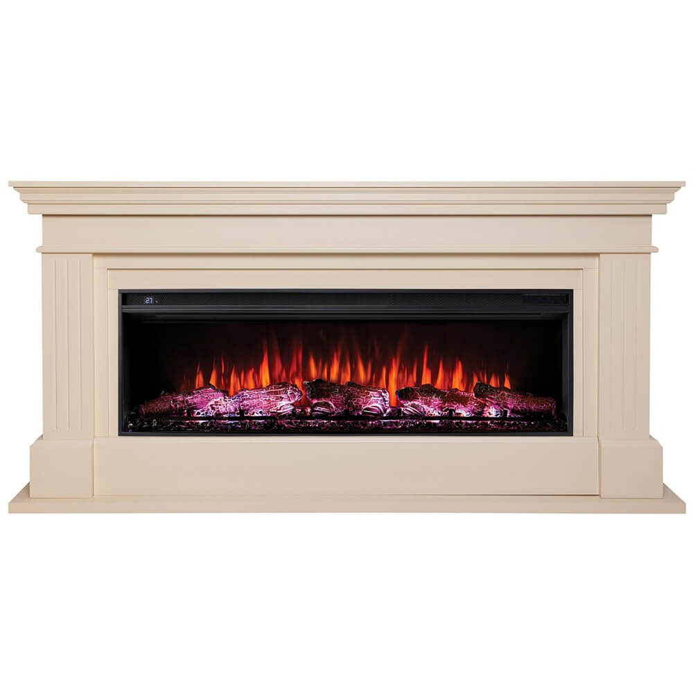 Изображение товара Электрокамин RealFlame Ontario 52 WT с каминокомплектом Joker 52 напольный эффект пламени