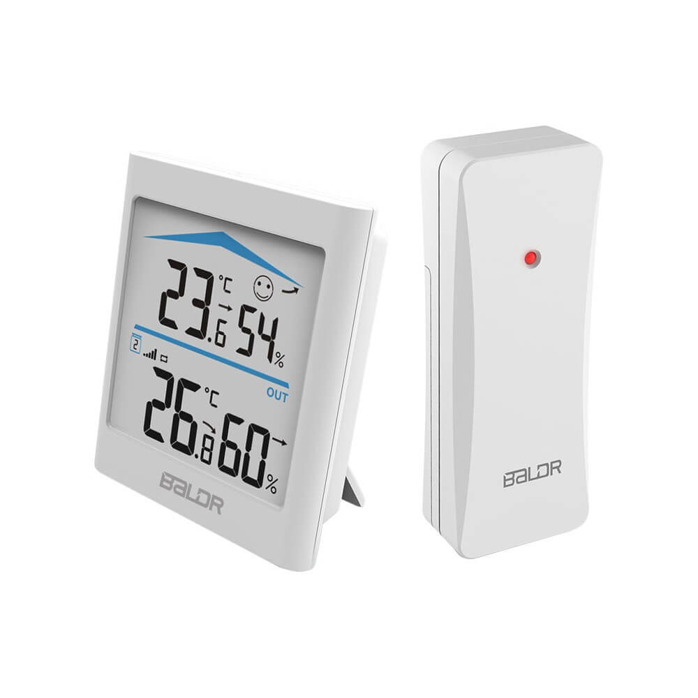 Изображение товара Термогигрометр Baldr B0135T2H2 White для измерения температуры влажности