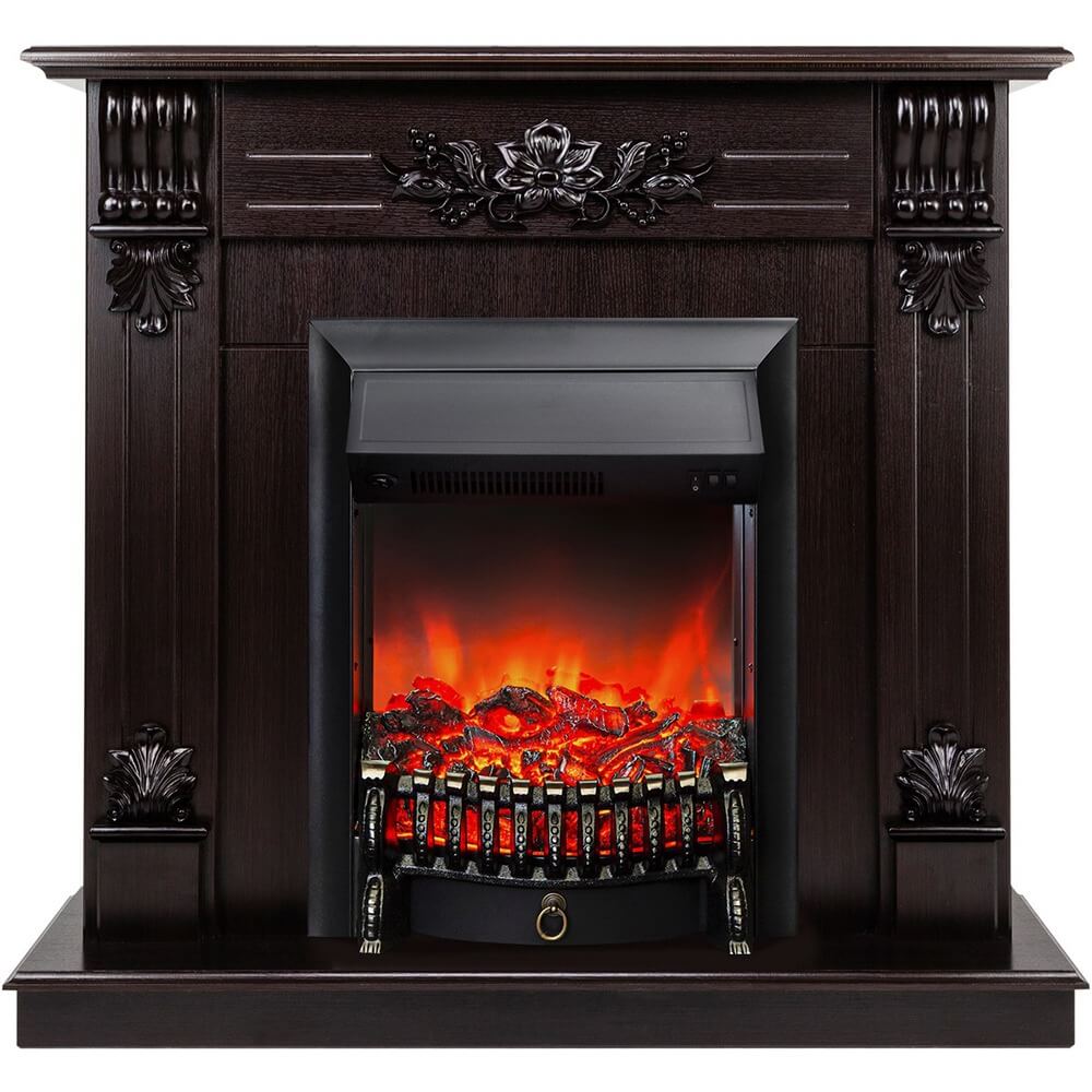 Изображение товара Электрокамин Realflame Ottawa STD/EUG DN + Fobos BL напольный стильный отопительный прибор