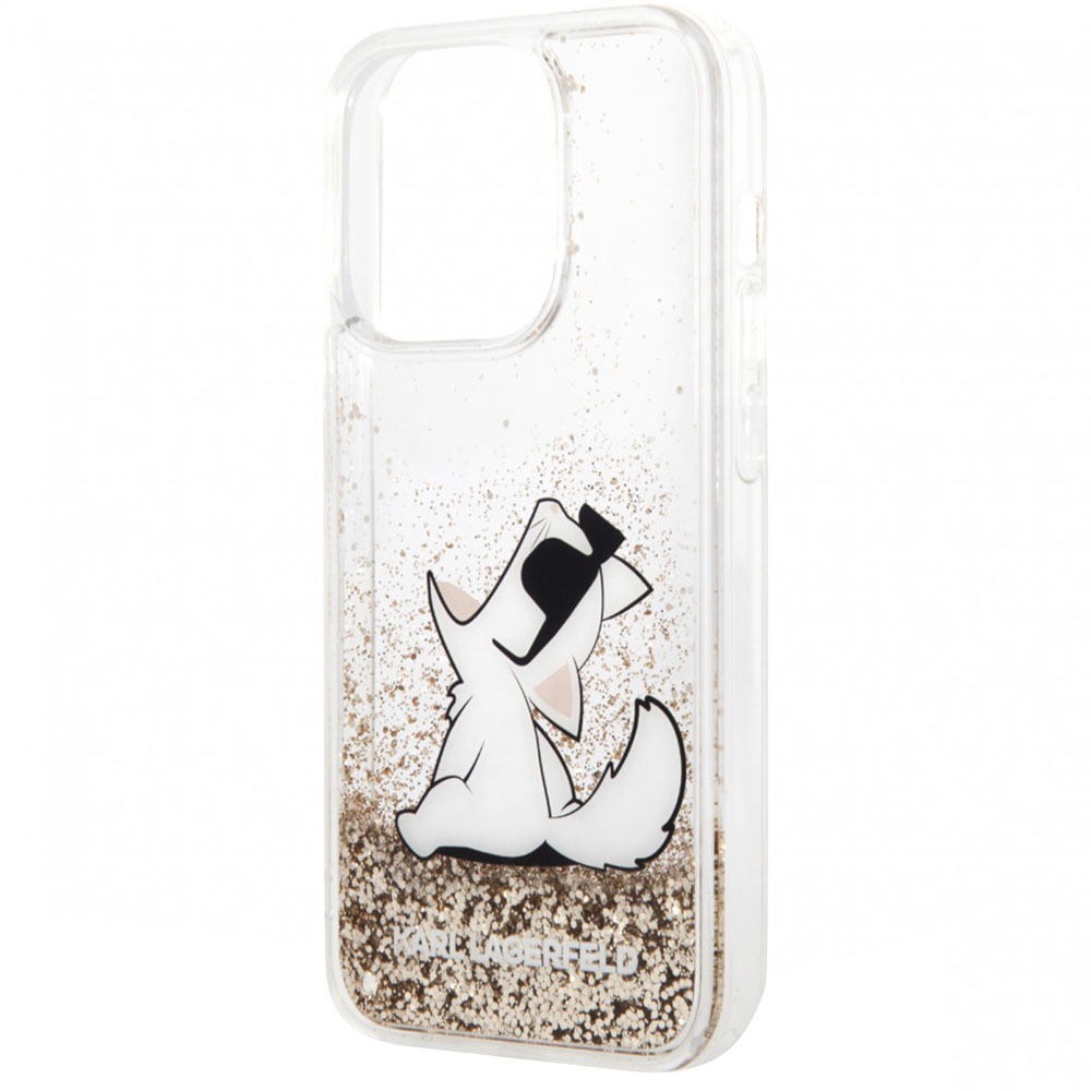 Отзывы на Чехол Karl Lagerfeld Glitter Choupette для iPhone 14 Pro Max,  золотой | Москва