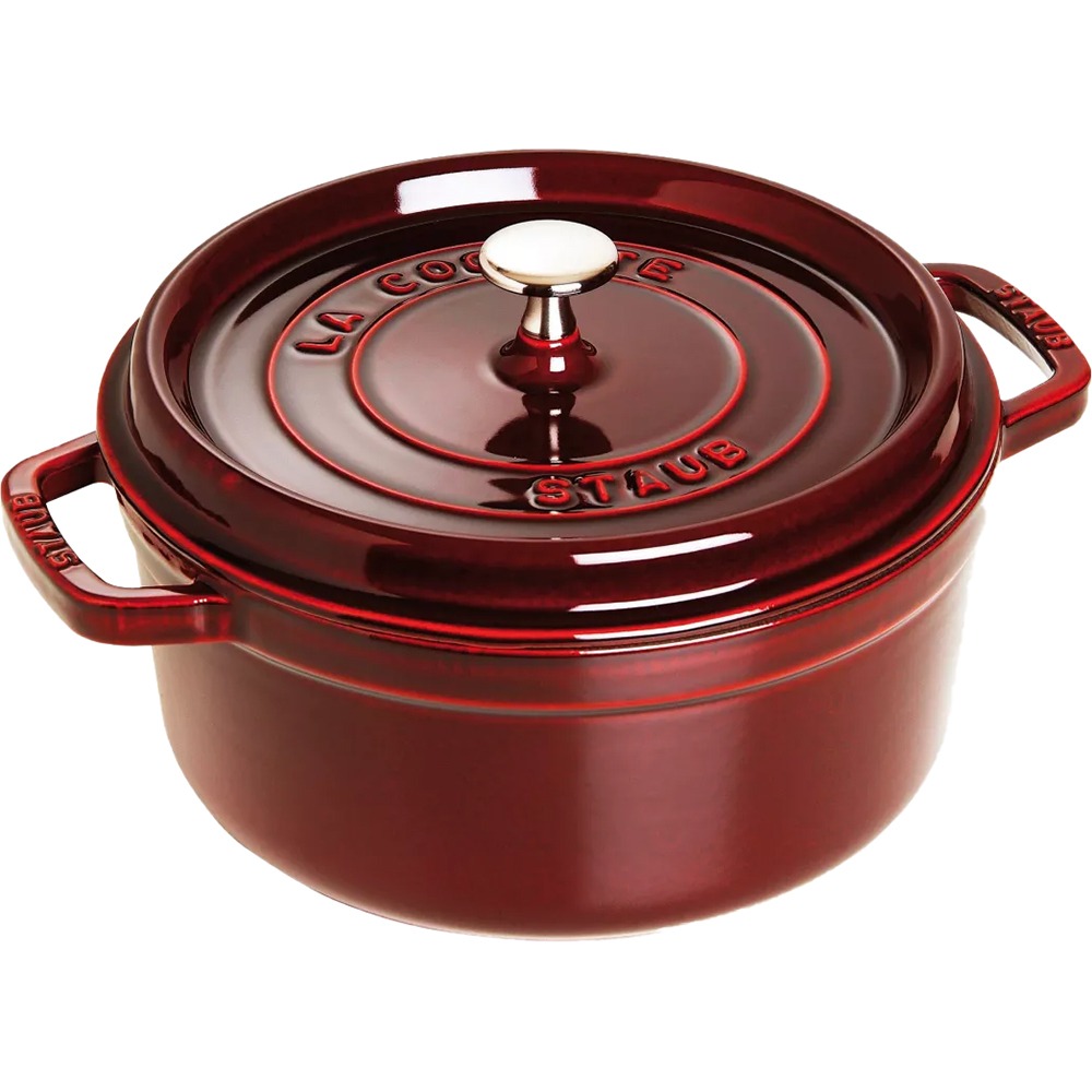 Изображение товара Кокот из чугуна Staub 1102487 с крышкой и эмалированным покрытием 24 см