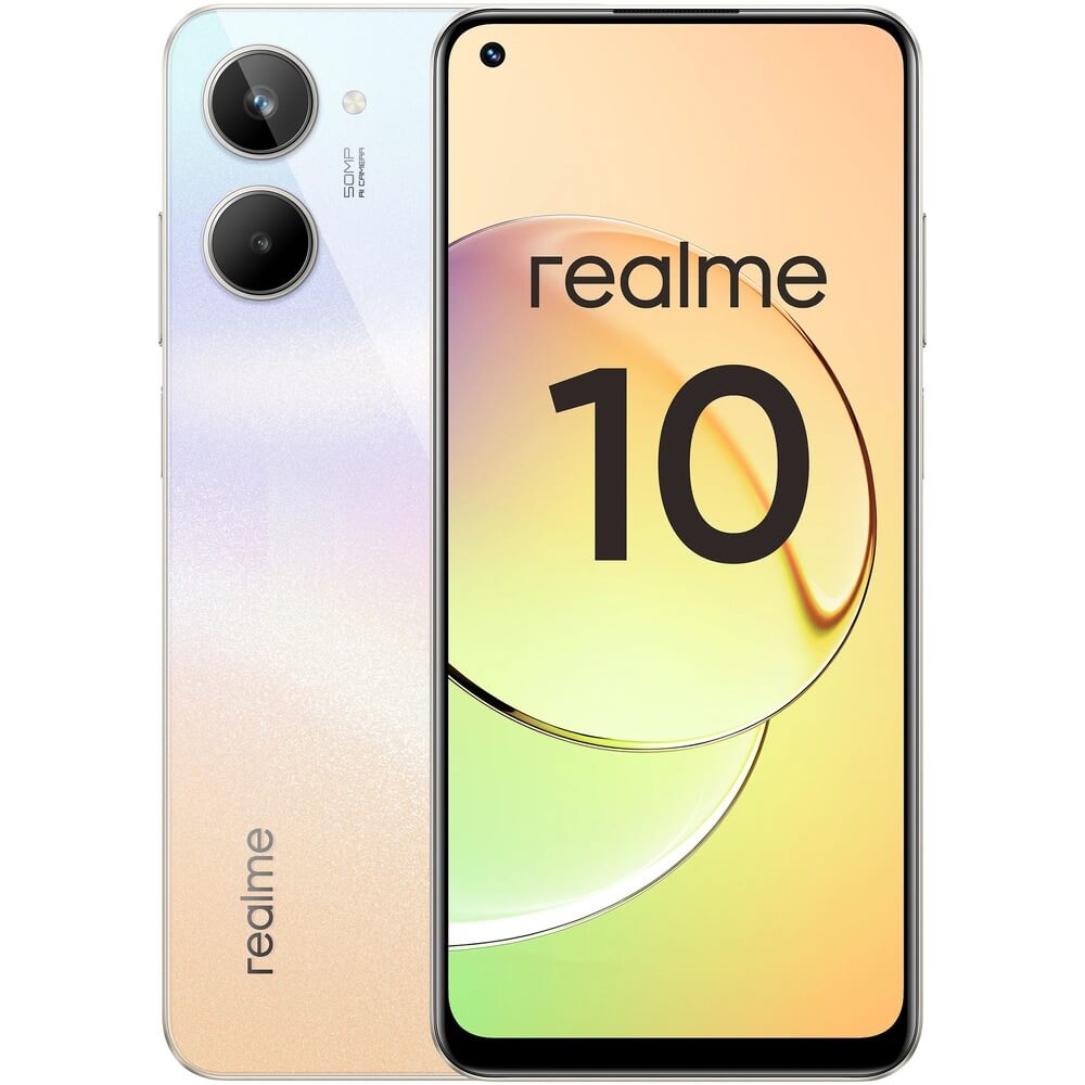 Купить Смартфон Realme 10 4+128 ГБ белый в Москве